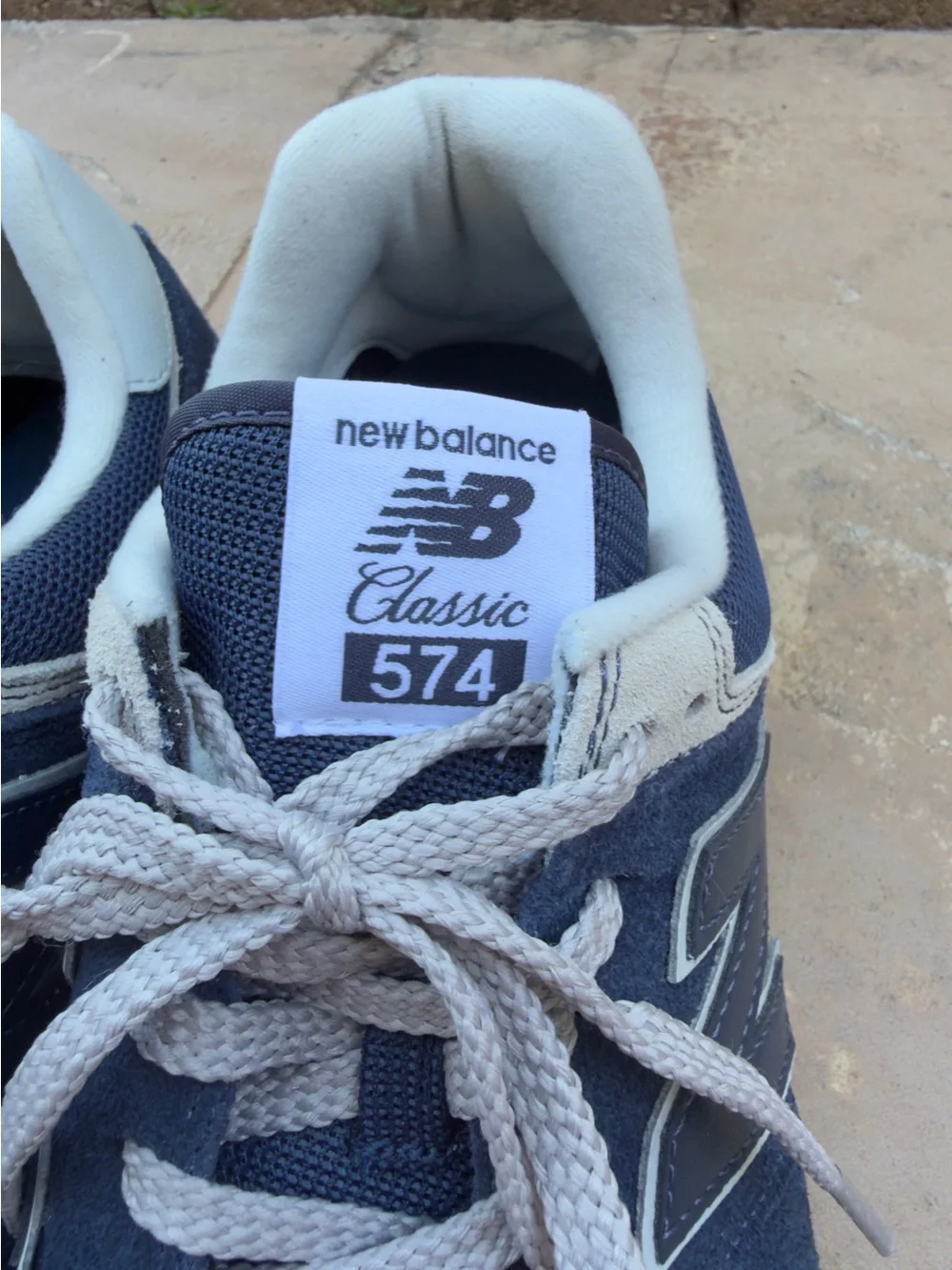 New Balance 574 Classic Navy Suede Sneakers‎ Men’s 11.5 ML574EVN”
